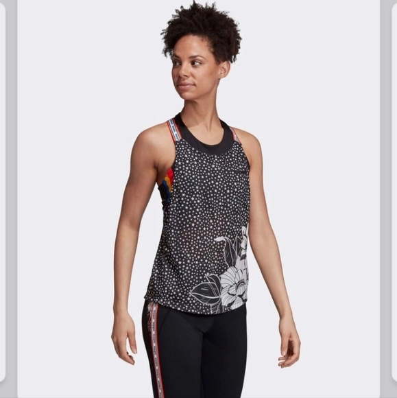 Adidas W Bb Tank Farm Women's Workout Tank - Picture 2 of 7